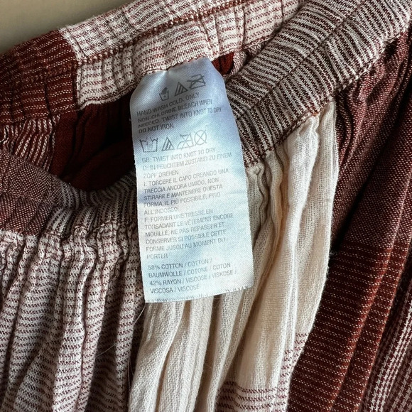 LOGO by Lori Goldstein Patchwork Maxi Skirt - Size 1X - Neutral - Picture 3 of 4